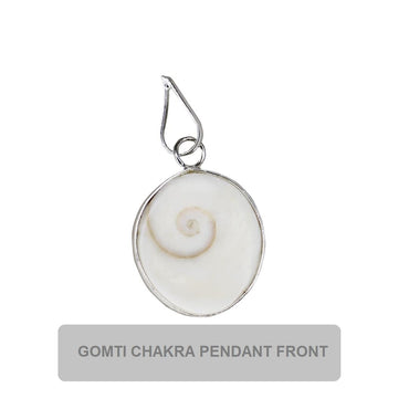 Divine Gomti Chakra Pendant for Good Luck and Abundance - Natural and Certified Astrological Gemstone, Unisex