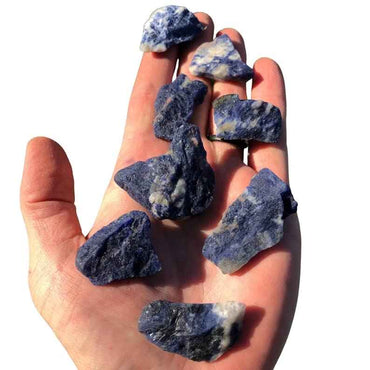 Divinity Sodalite Raw Stones - Hand Picked Natural Rough Stones (100-150g) | Pack of 1 to 4 Beautiful Crystals