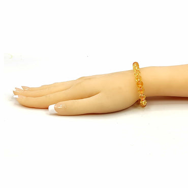 Divine Citrine Abundance Bracelet - Certified AAA Grade Bracelet for Money, Wealth, and Good Luck (Unisex) Pack of 4