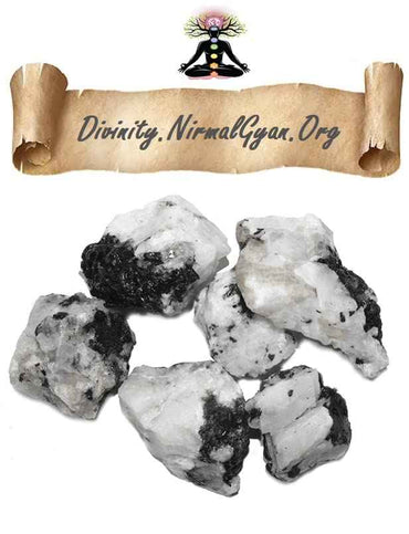 Divinity Natural Moon Stone Raw Stones - 100 to 150 Grams | Hand-Picked Rainbow Rough Stones Pack of 1 to 4