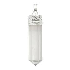 Divinity Original Sphatik Pencil Locket Pendant with Chain for Clarity and Forevision - Certified Unisex Default Title