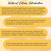 Divine Citrine Bracelet for Wealth - Certified AAA Grade Abundance Bracelet for Money, Luck and Prosperity (Unisex)