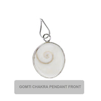 Divine Gomti Chakra Pendant for Good Luck and Abundance - Natural and Certified Astrological Gemstone, Unisex