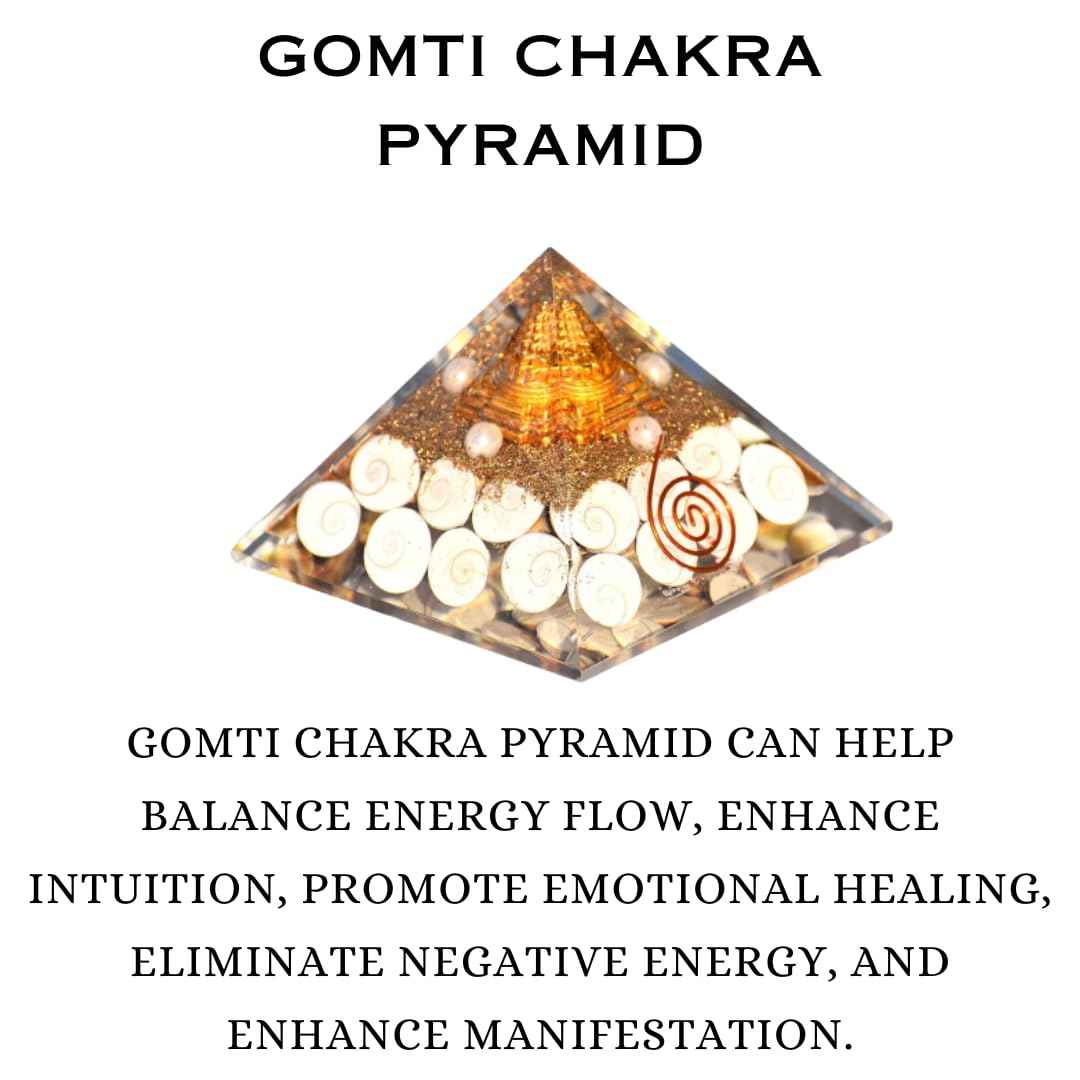 Divinity Crystals Natural Healing Orgone Pyramid Home Decor Vastu for Home Study Table Office Desk Reiki Feng Shui Symbol Crystal Showpieces for Home Decor Education Gifts