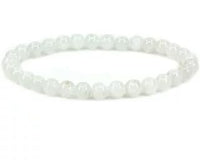 Divinity Crystals Moonstone Gemstone Bracelet - Natural White Semi Precious 8mm Beads for Reiki Healing, Crystal Healing, and Chakra Balance