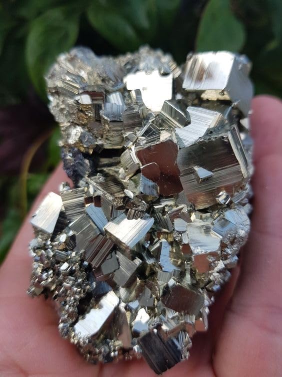 Natural Pyrite Clusters - Peruvian Raw Unpolished Rough Pyrite Specimens (90 Grams Plus) - Cubic Lab Certified Fools Gold