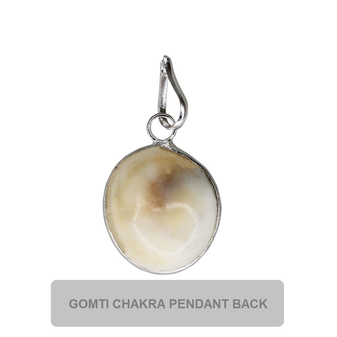 Divine Gomti Chakra Pendant for Good Luck and Abundance - Natural and Certified Astrological Gemstone, Unisex