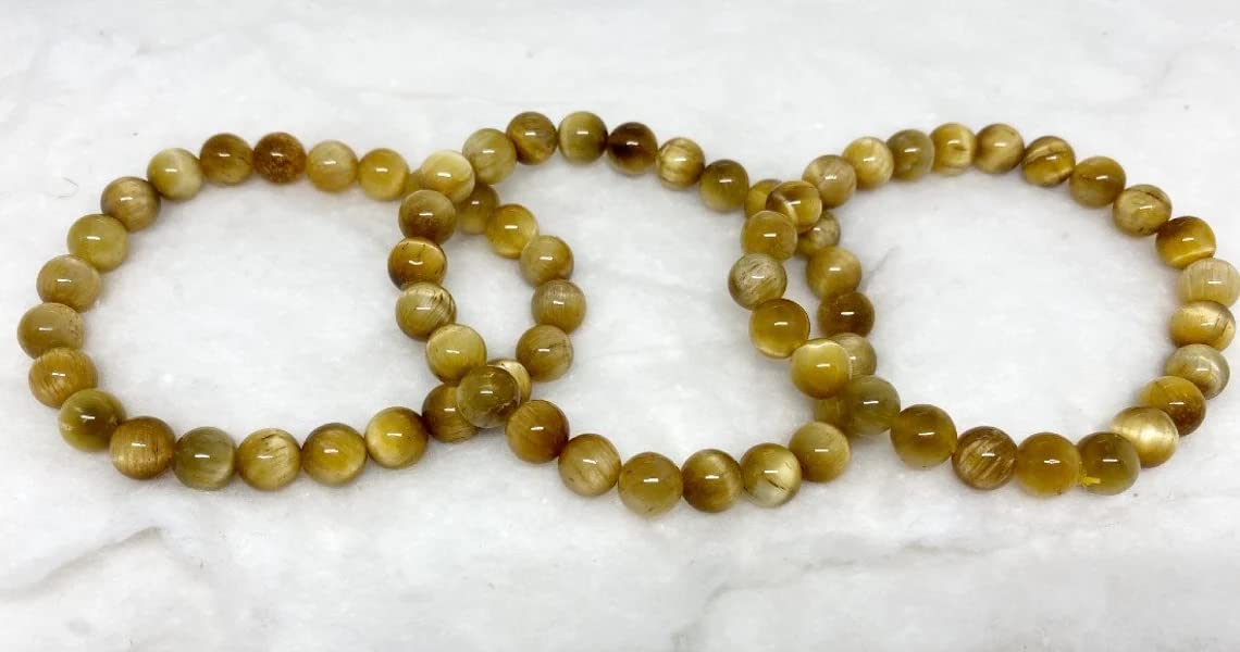 Divinity Crystals 7 Chakra Heart Bracelet - Natural 8 mm Crystal Bracelet for Good Luck, Love, Abundance, Healing, and Meditation for Men and Women