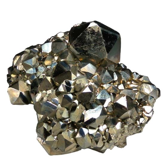 Divinity Crystals Golden Pyrite Crystal Cluster Geode - Original High Energy Natural Iron Pyrite Stone for Abundance, 200 Grams+ Size