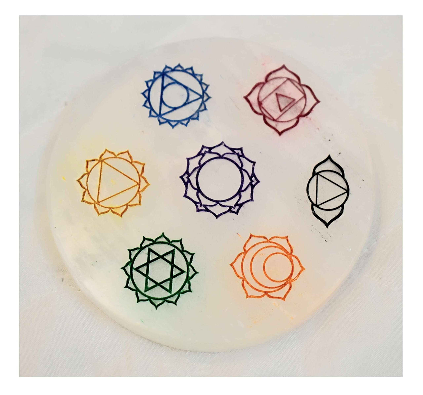 Divinity Crystals Chakra Healing Crystal Kit with Selenite Disc, Raw Natural Pyrite, and AAA Grade Amethyst Cluster - Raise Your Vibrations