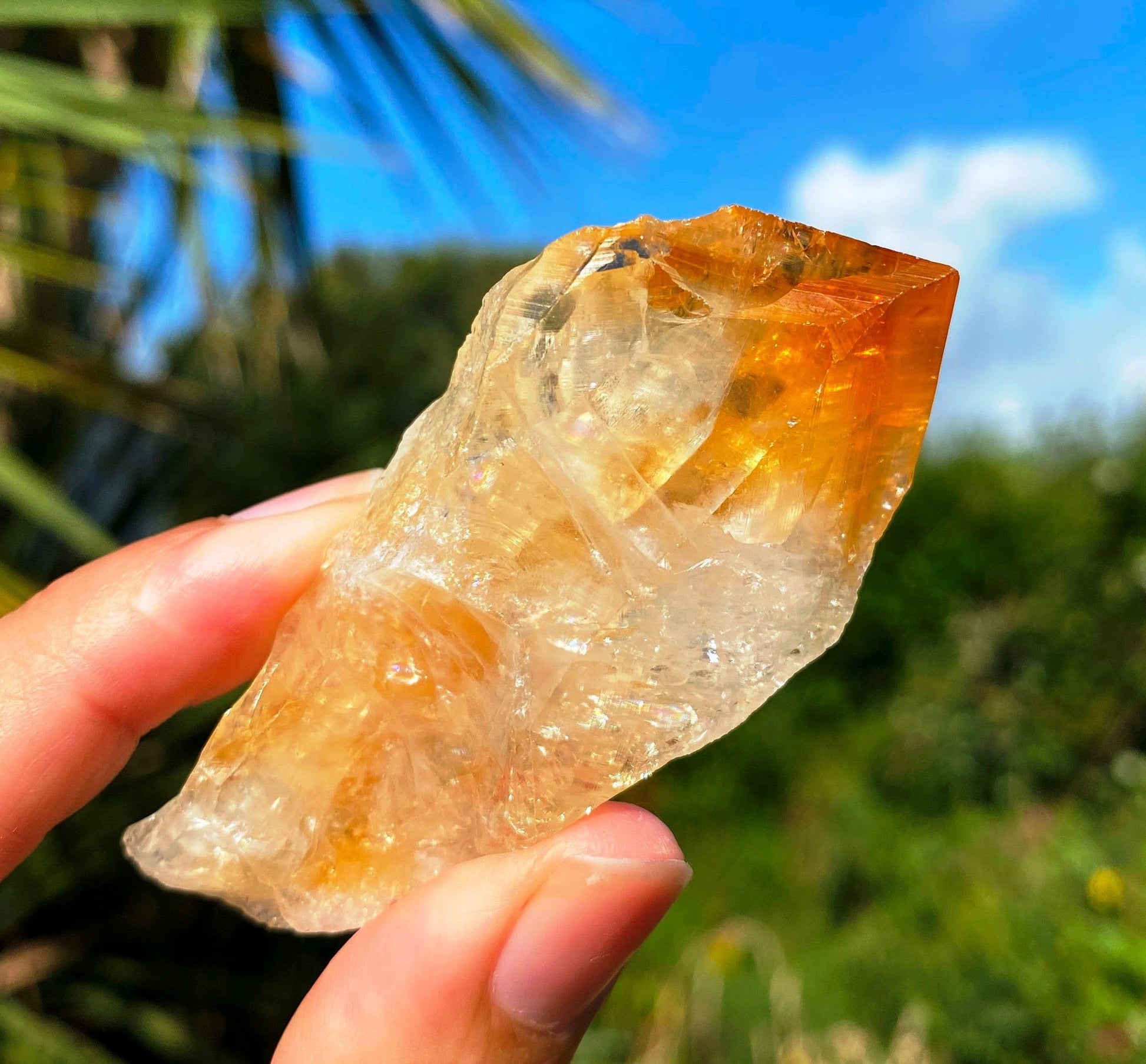 Divine Pure Citrine Points Crystal for Vastu, Healing, Spirituality, Business Success, and Prosperity