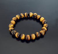Divinity Crystals 7 Chakra Heart Bracelet - Natural 8 mm Crystal Bracelet for Good Luck, Love, Abundance, Healing, and Meditation for Men and Women