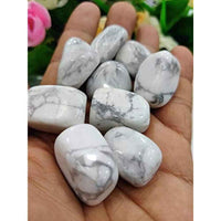 Natural AAA Grade Howlite Tumble Stones for Reiki Healing, Home Decoration, Vastu Correction, Love Relationships, and Financial Abundance