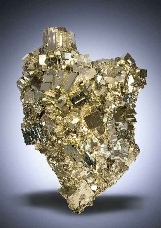 Divinity Crystals Peruvian Pyrite Crystal Cluster - Original High Energy Natural Iron Pyrite Geode for Manifestation and Attracting Wealth & Abundance (60 Grams Approx.)