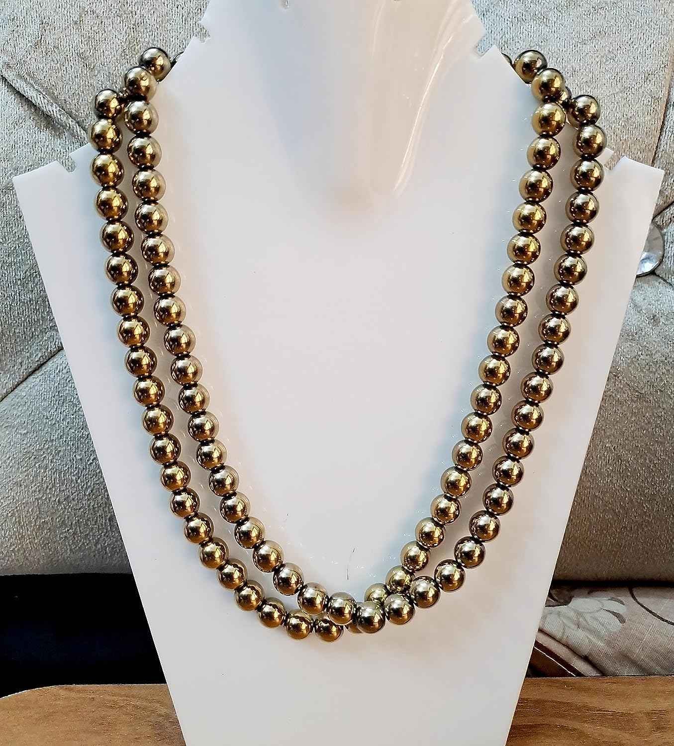 Divinity Crystals Golden Pyrite Jaap Mala 108 Beads for Prosperity, Wealth, Willpower, and Financial Abundance with Palo Santo and California White Sage Smudge Stick