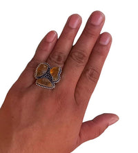 Certified Original Raw Citrine Money Stone Ring for Wealth and Abundance