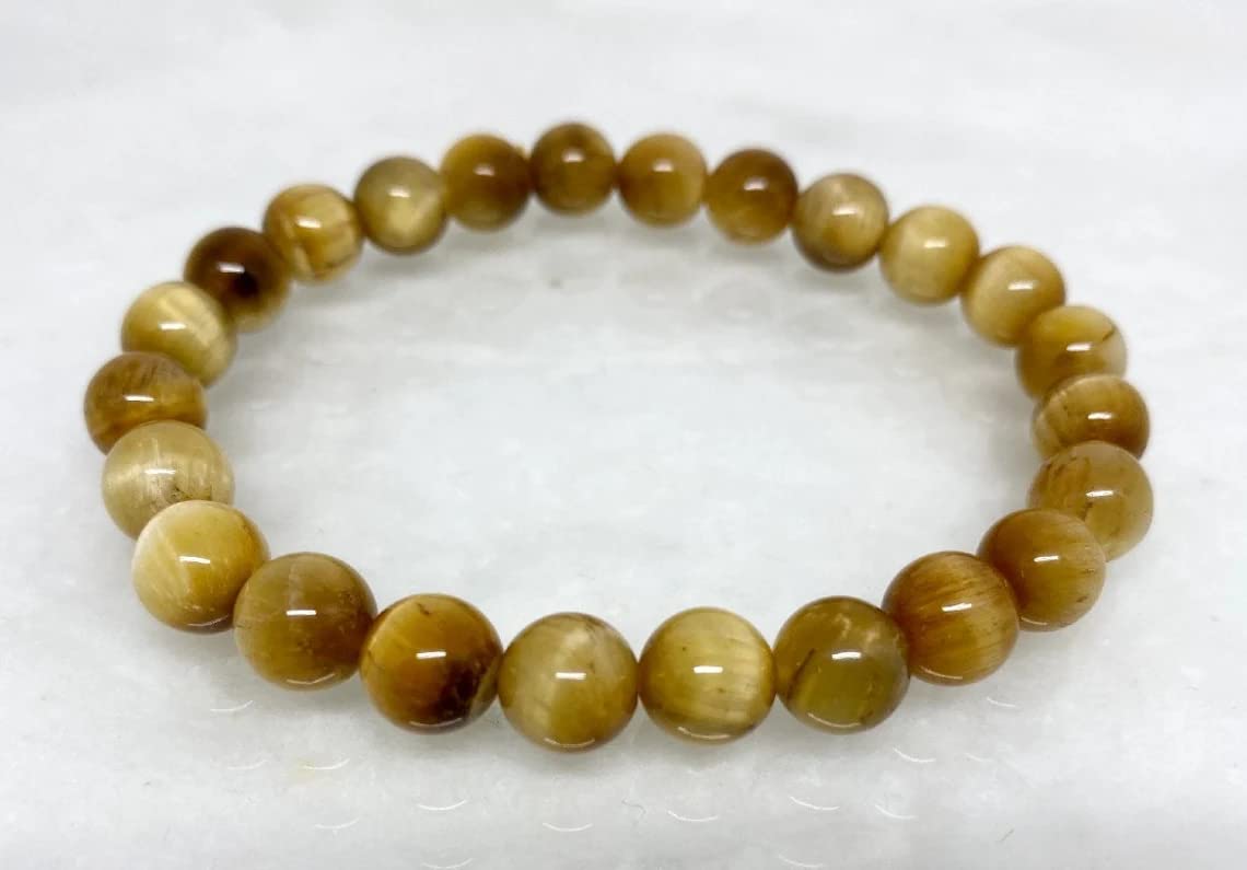 Divinity Crystals 7 Chakra Heart Bracelet - Natural 8 mm Crystal Bracelet for Good Luck, Love, Abundance, Healing, and Meditation for Men and Women