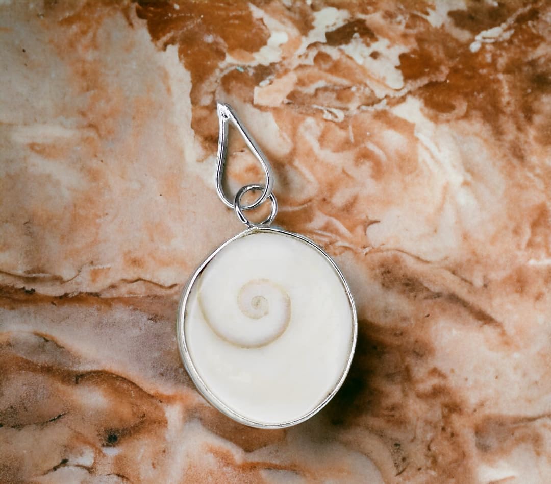 Divine Gomti Chakra Pendant for Good Luck and Abundance - Natural and Certified Astrological Gemstone, Unisex