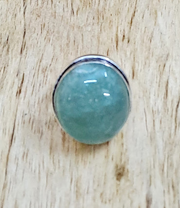 Divinity Certified Green Aventurine Crystal Ring - Adjustable for Abundance, Prosperity, Self Love, Wealth, and Protection