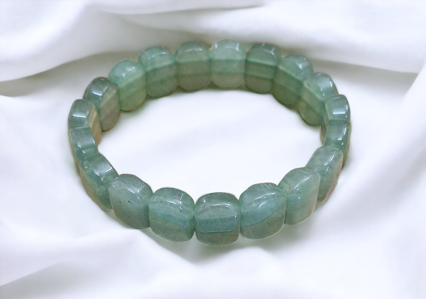 Divinity Crystals Green Aventurine Bracelet - Pure 10mm Flat Faceted Certified Unisex for Abundance, Prosperity, Self Love, Wealth, and Protection