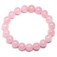 Divinity Crystals Rose Quartz Healing Bracelet - AAA Grade Natural Gemstone Stretchable Love and Harmony Jewelry for Men and Women Default Title