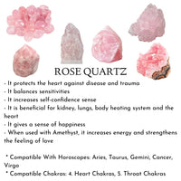 Divinity Crystals Natural Rose Quartz Bracelet - 10 mm Faceted Pure Flat Beads for Good Luck, Love, Abundance, Healing and Meditation