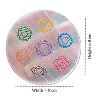 Divinity Crystals 7 Chakra Healing Crystal Kit with Selenite Charging Disc for Meditation, Good Luck, Prosperity, and Abundance