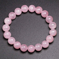 Divinity Crystals Rose Quartz Healing Bracelet - AAA Grade Natural Gemstone Stretchable Love and Harmony Jewelry for Men and Women