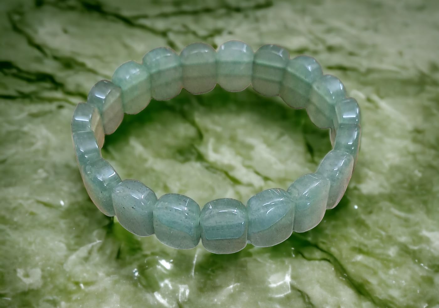 Divinity Crystals Green Aventurine Bracelet - Pure 10mm Flat Faceted Certified Unisex for Abundance, Prosperity, Self Love, Wealth, and Protection