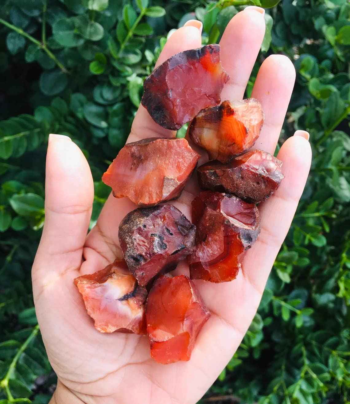 Natural Red Carnelian Raw Stones - 100 to 150 Grams | Pack of 1 to 4 Beautiful Natural Rough Crystals