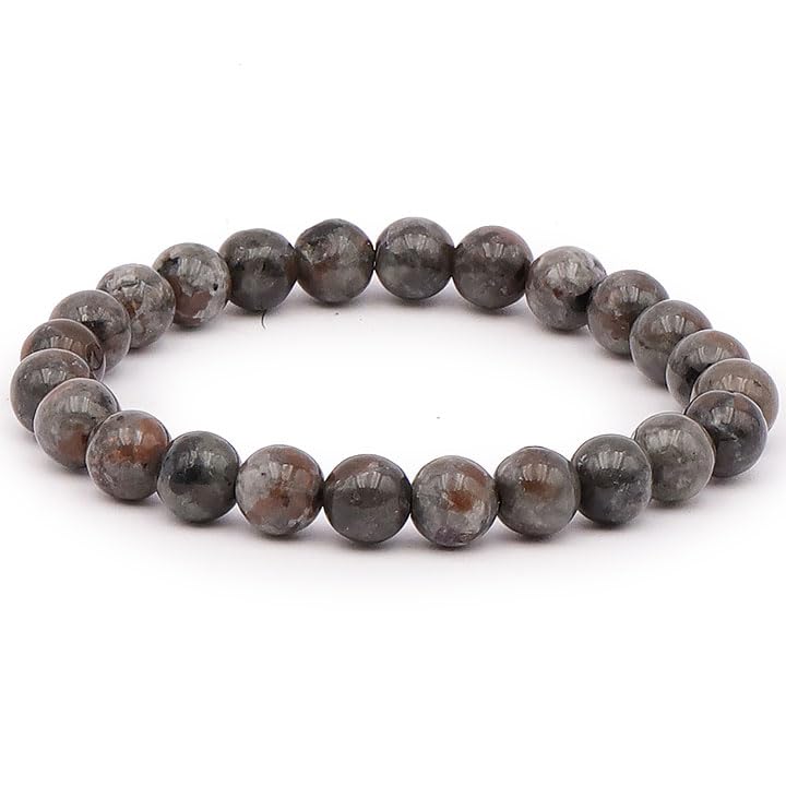 Yooperlite Fluorescent Bracelet – 8mm Certified Natural Stone UV Reactive Handmade Stretch Bracelet Default Title