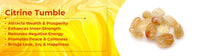 Natural Citrine Tumbled Stones AAA+ | Reiki Healing Crystal for Aura, Chakra, Vastu, Fengshui Prosperity and Abundance (50 Grams)