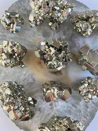 Natural Pyrite Clusters - Peruvian Raw Unpolished Rough Pyrite Specimens (90 Grams Plus) - Cubic Lab Certified Fools Gold