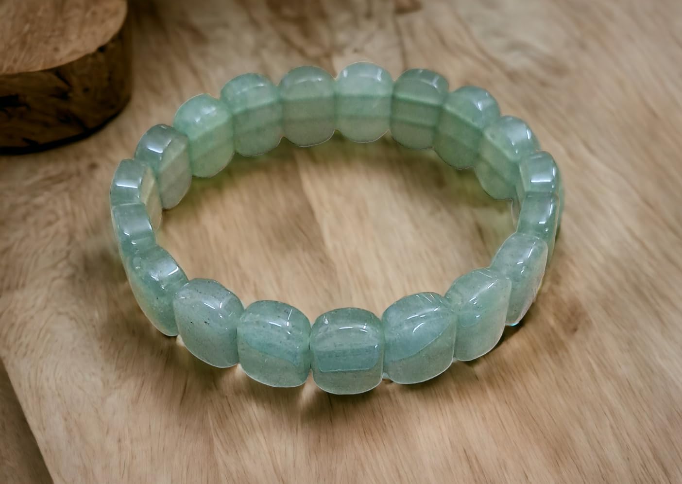 Divinity Crystals Green Aventurine Bracelet - Pure 10mm Flat Faceted Certified Unisex for Abundance, Prosperity, Self Love, Wealth, and Protection