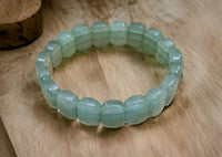 Divinity Crystals Green Aventurine Bracelet - Pure 10mm Flat Faceted Certified Unisex for Abundance, Prosperity, Self Love, Wealth, and Protection