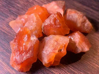 Natural Red Carnelian Raw Stones - 100 to 150 Grams | Pack of 1 to 4 Beautiful Natural Rough Crystals
