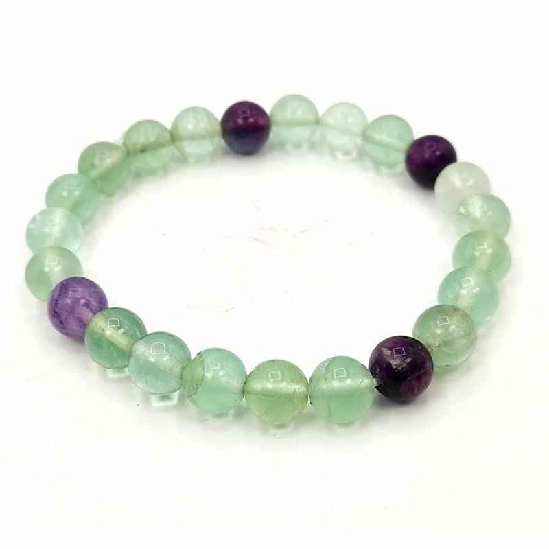 Divinity Crystals 7 Chakra Heart Bracelet - Natural 8 mm Crystal Bracelet for Good Luck, Love, Abundance, Healing, and Meditation for Men and Women