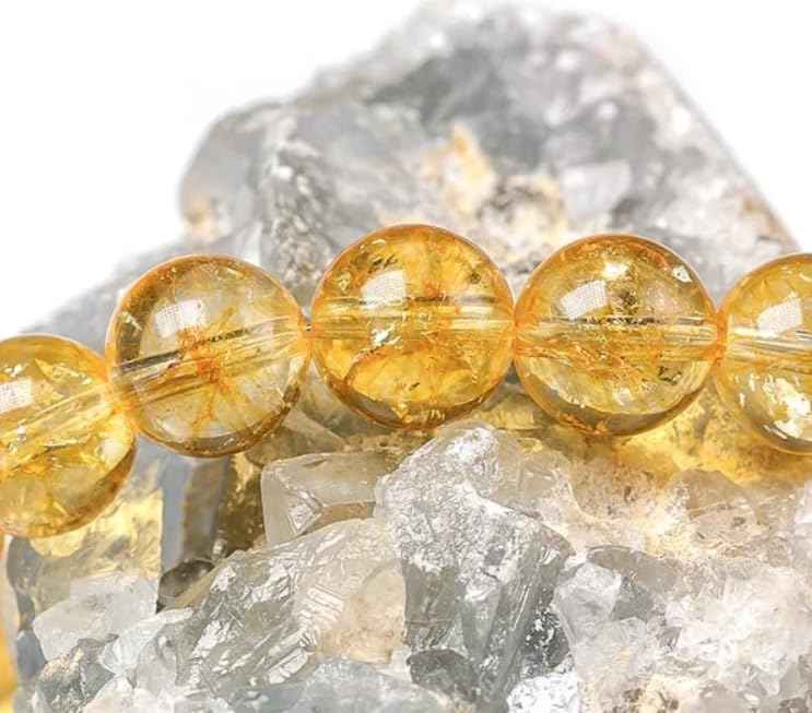 Divinity Crystals 7 Chakra Heart Bracelet - Natural 8 mm Crystal Bracelet for Good Luck, Love, Abundance, Healing, and Meditation for Men and Women