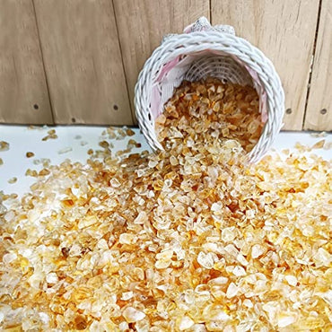 Divinity Natural Citrine Rough Stone for Prosperity, Vastu, Crystal Healing, Business Success & Money Abundance (400 Grams)