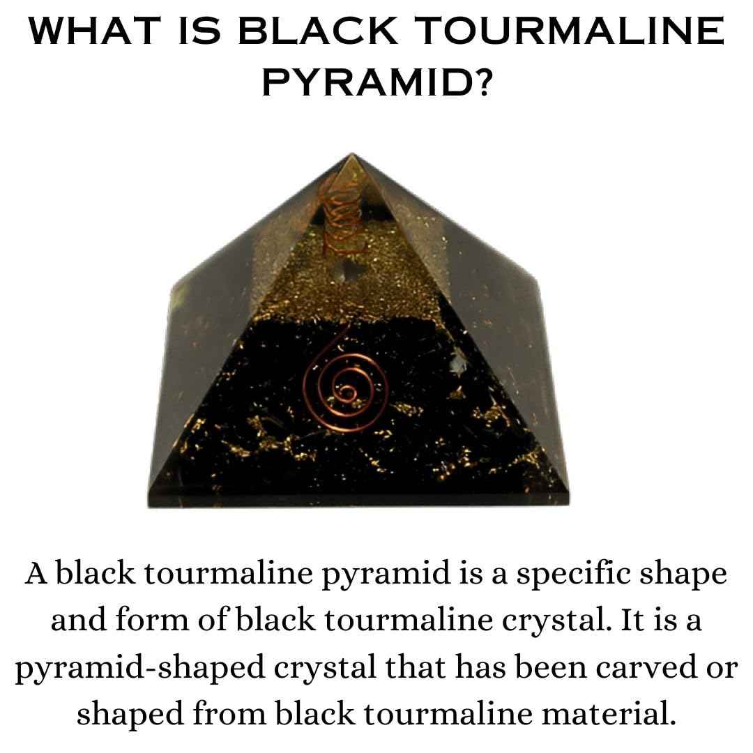 Divinity Crystals Natural Healing Orgone Pyramid Home Decor Vastu for Home Study Table Office Desk Reiki Feng Shui Symbol Crystal Showpieces for Home Decor Education Gifts