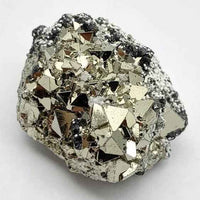 Divinity Crystals Peruvian Pyrite Crystal Cluster - Original High Energy Natural Iron Pyrite Geode for Manifestation and Attracting Wealth & Abundance (60 Grams Approx.)