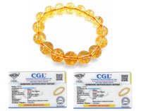 Divine Citrine Bracelet for Wealth - Certified AAA Grade Abundance Bracelet (Unisex) - Pack of 2 Default Title